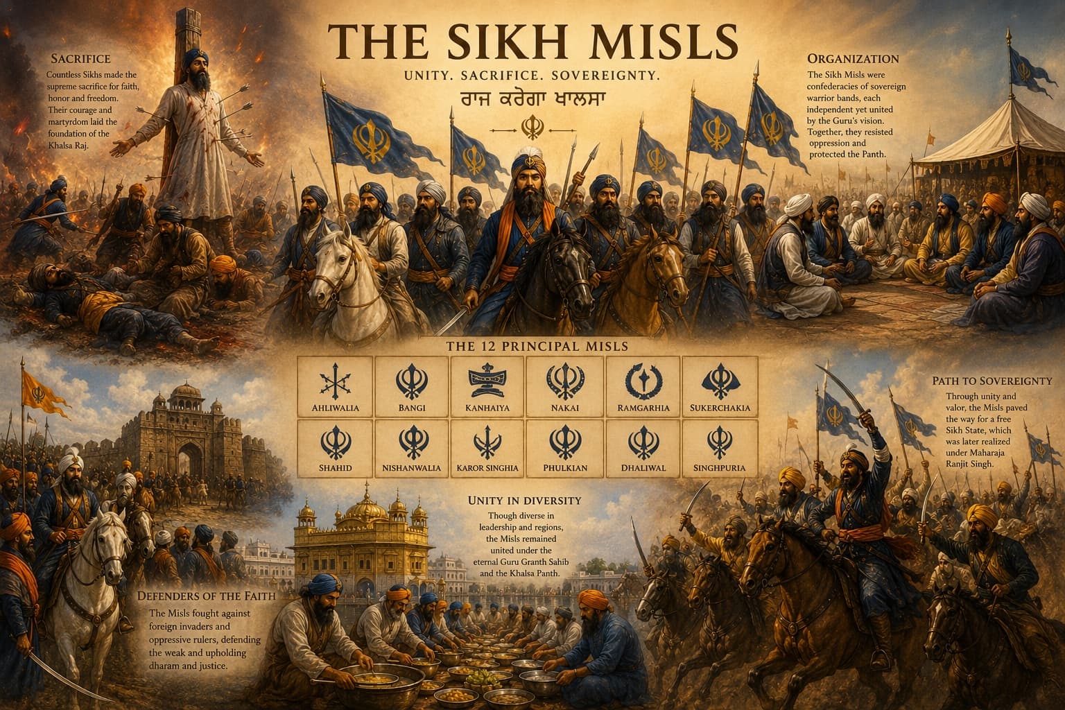 Illustration of the Sikh Misls