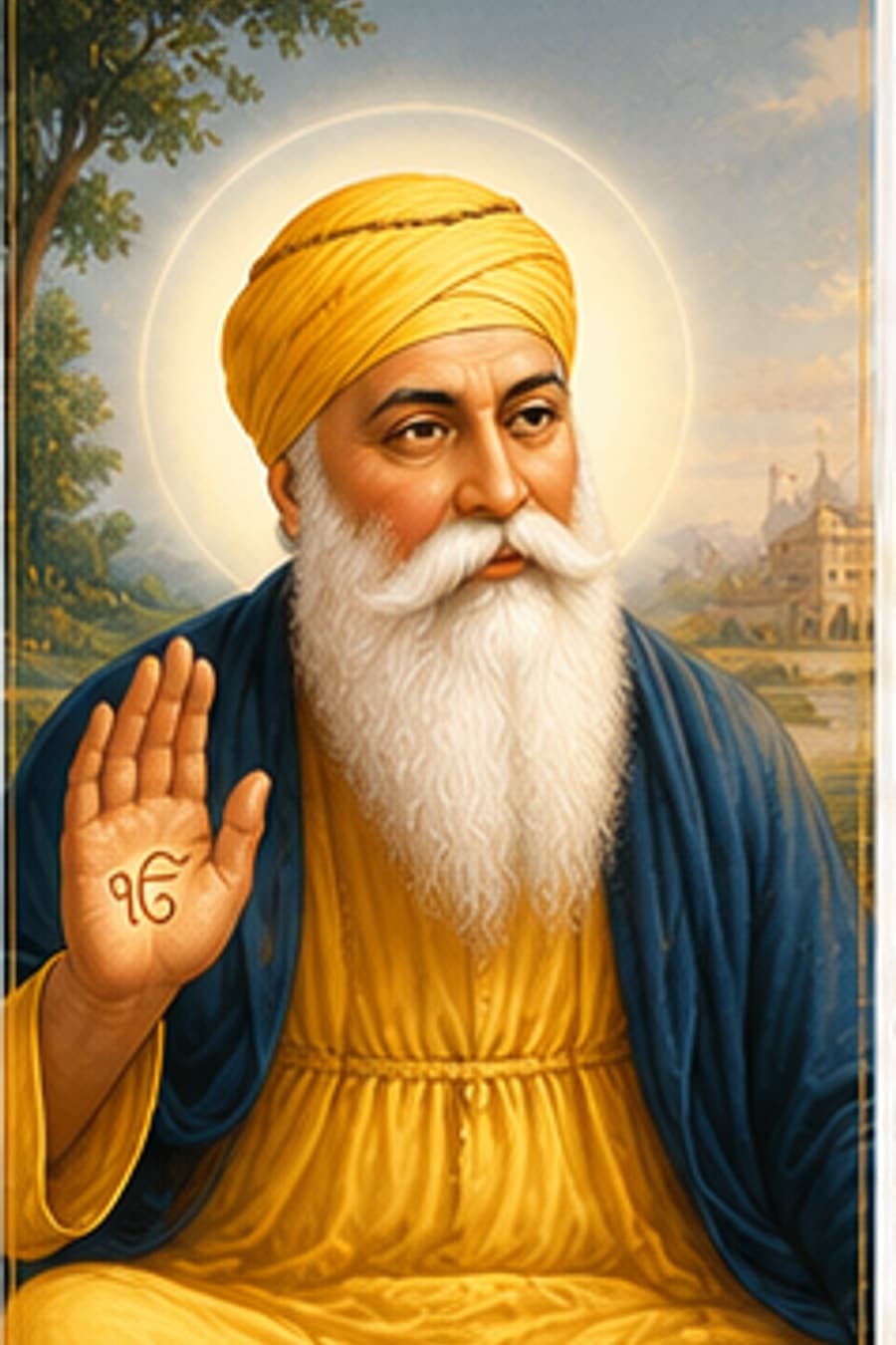 Guru Nanak Dev Ji illustration